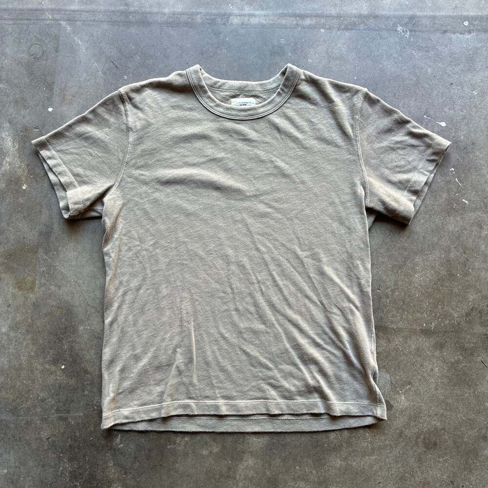 Buck Mason Field Spec Cotton Heavy Tee Size Medium Grey